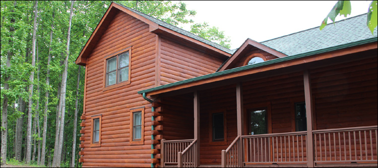 Log Home Staining in Jeffersonville, Ohio