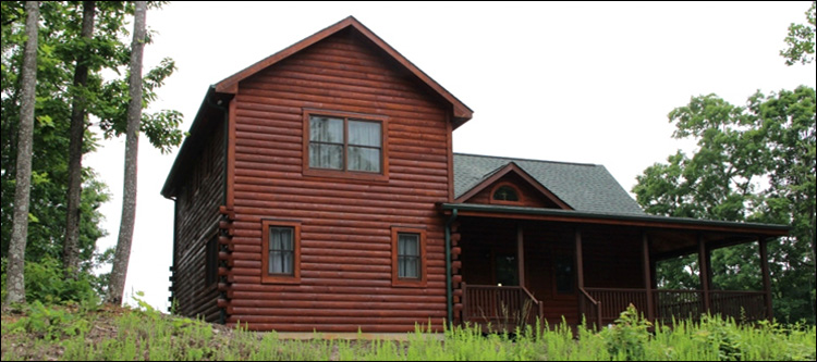 Professional Log Home Borate Application  Jeffersonville, Ohio